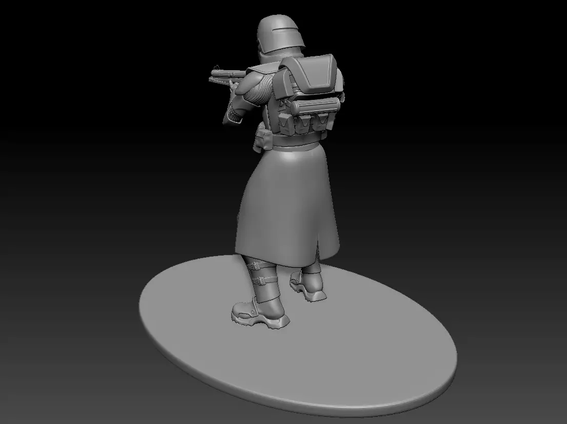 star wars 3d printable clone Galactic Marine Pose 5 3D print model_1