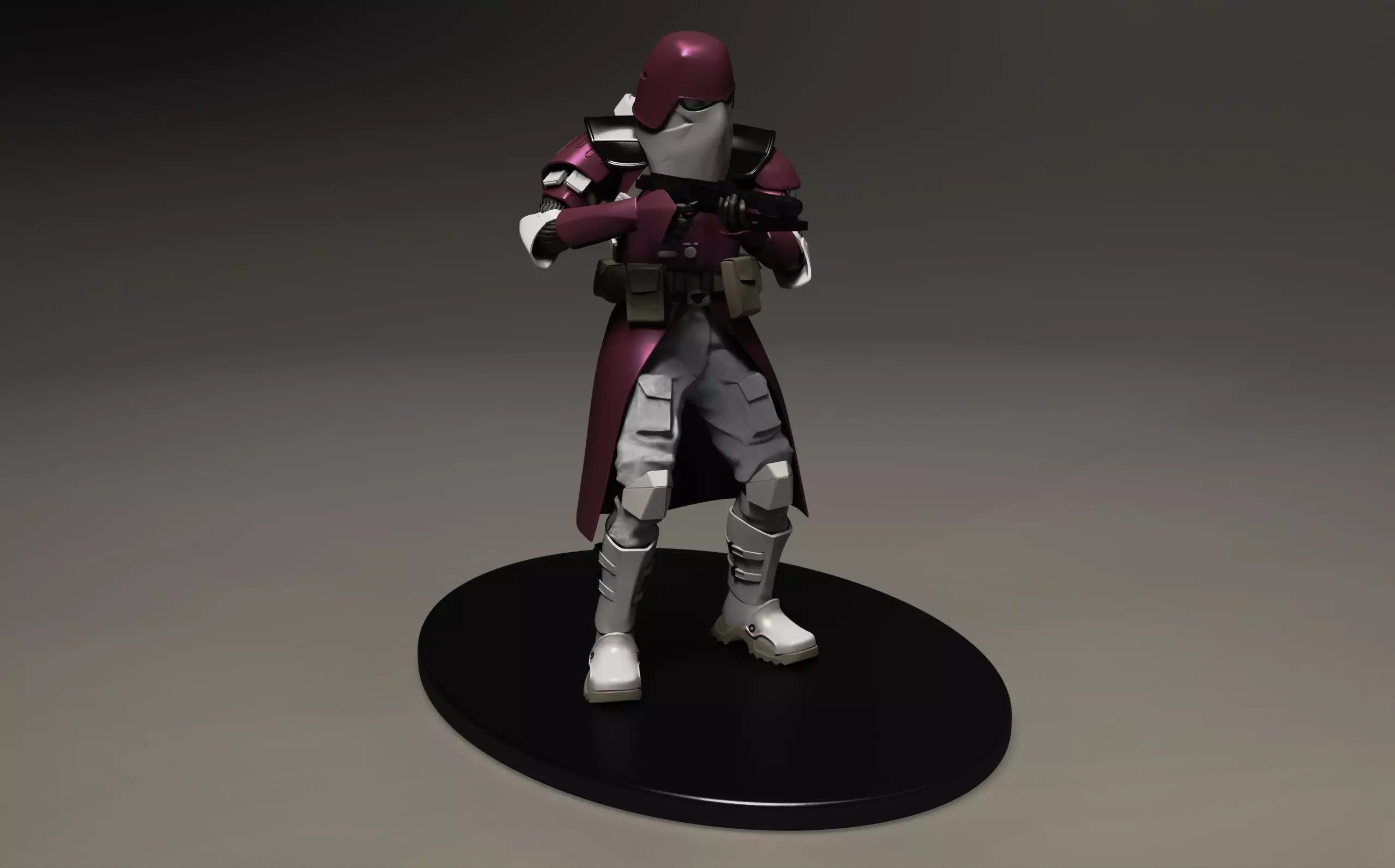 star wars 3d printable clone Galactic Marine Pose 5 3D print model_2