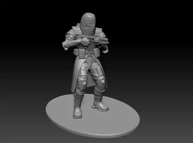 star wars 3d printable clone Galactic Marine Pose 5