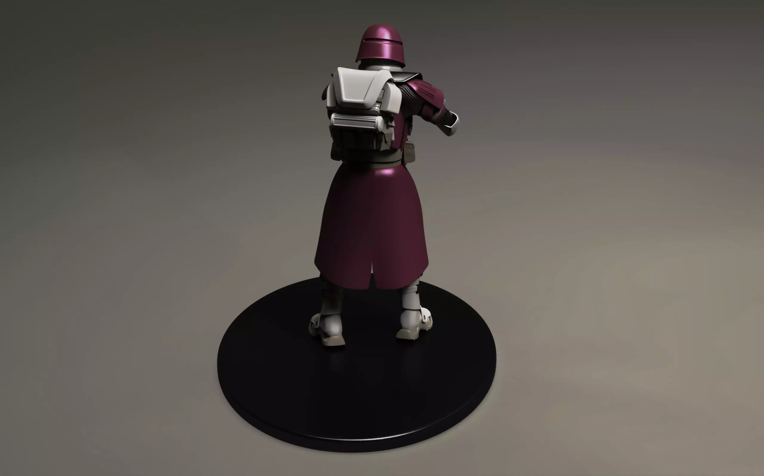 star wars 3d printable clone Galactic Marine Pose 5 3D print model_6