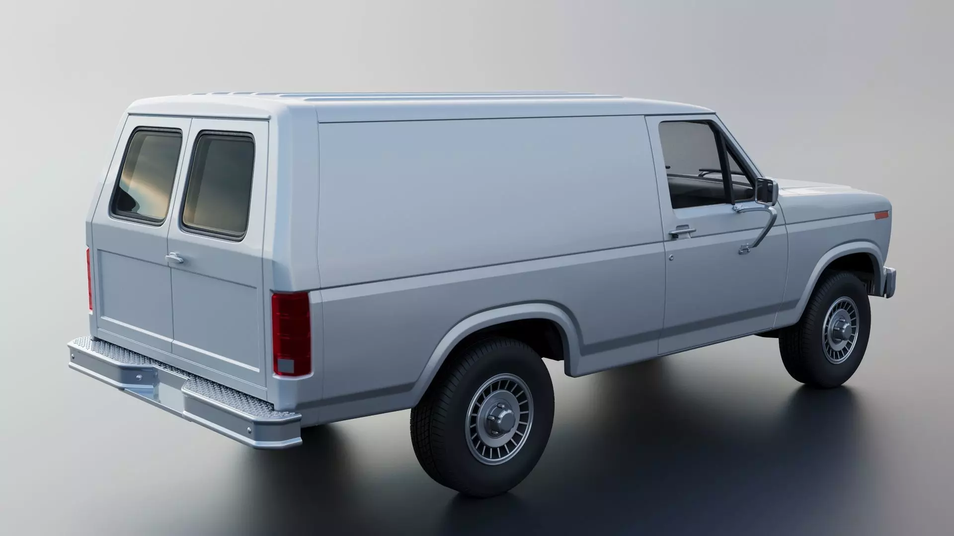 B-150 Panel Truck 1980  3D print model_6