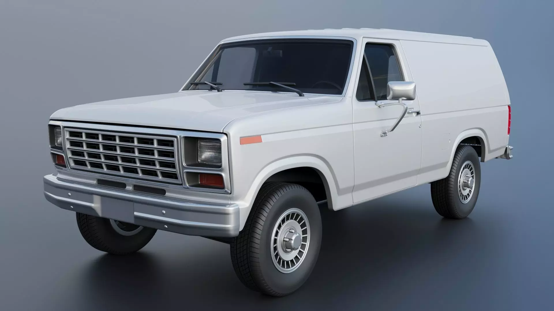 B-150 Panel Truck 1980  3D print model_2