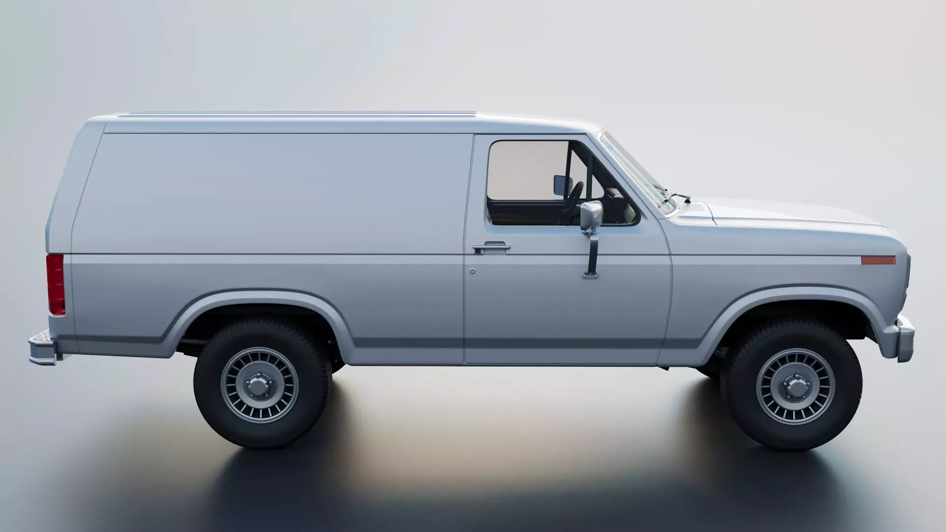 B-150 Panel Truck 1980  3D print model_8