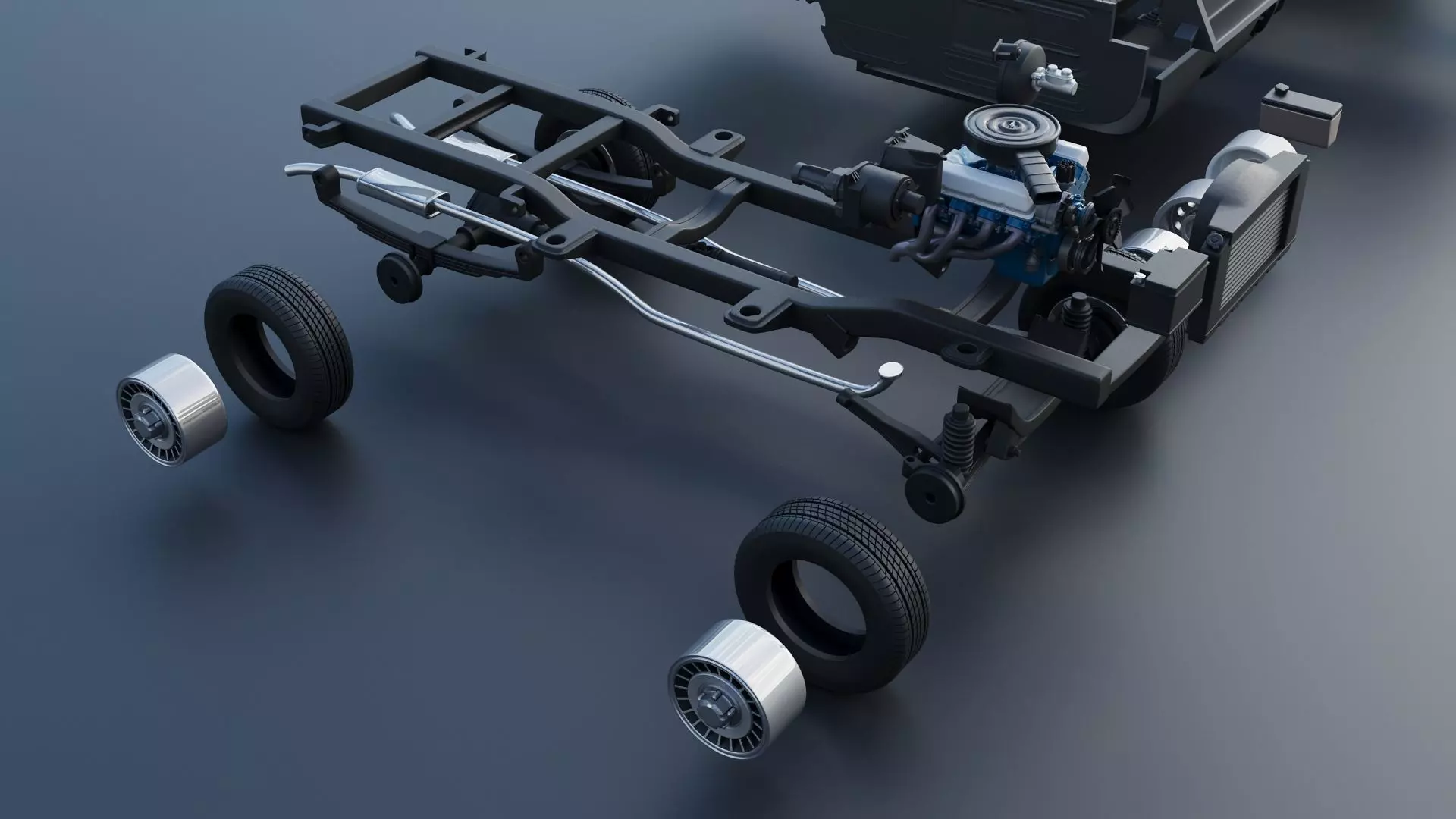 B-150 Panel Truck 1980  3D print model_32