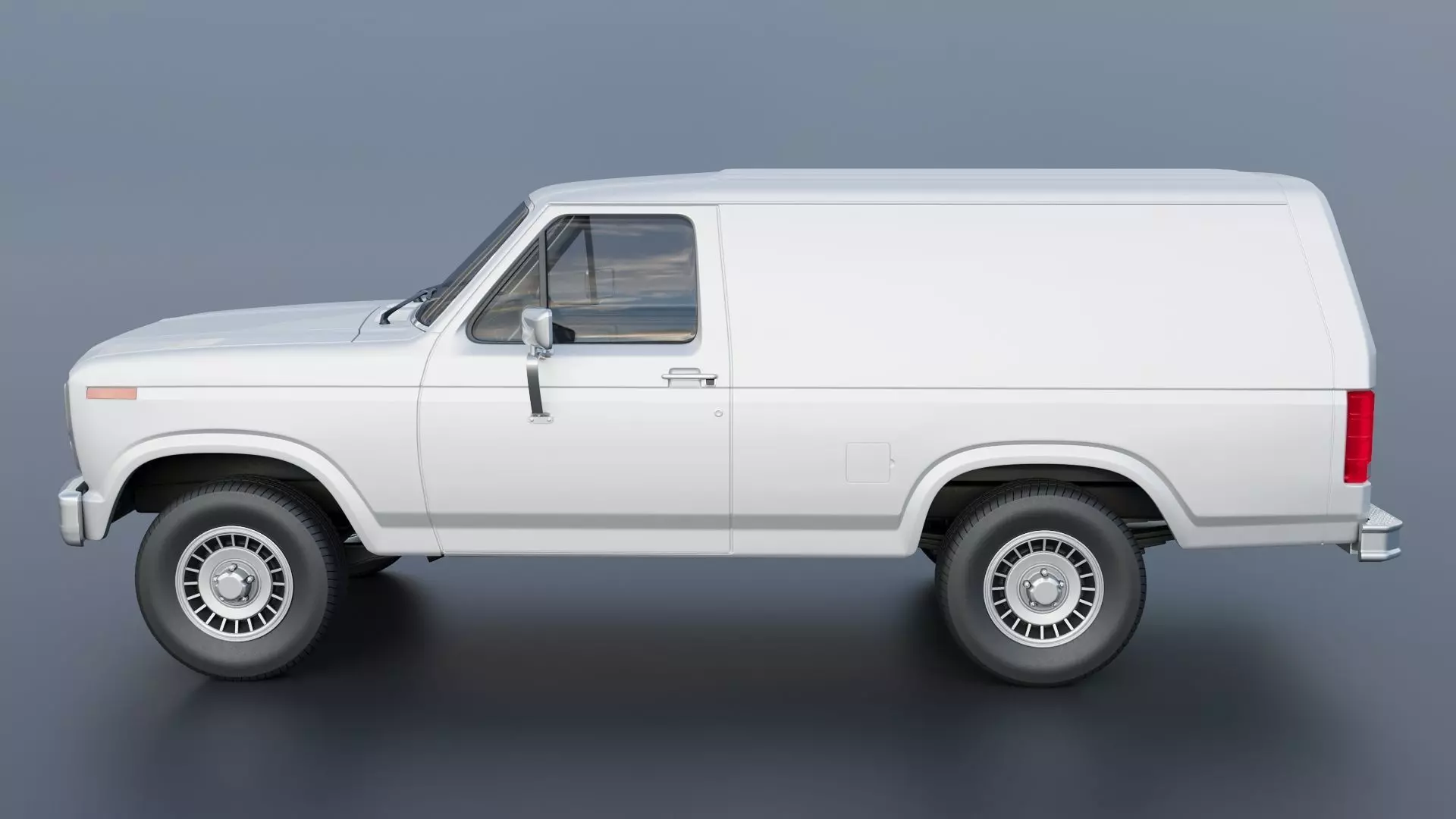 B-150 Panel Truck 1980  3D print model_3