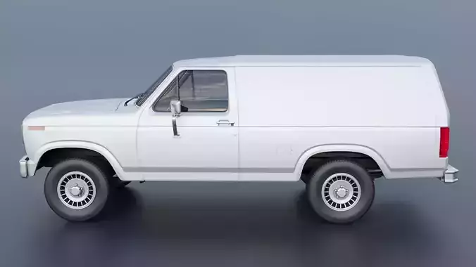 B-150 Panel Truck 1980  3D print model 4