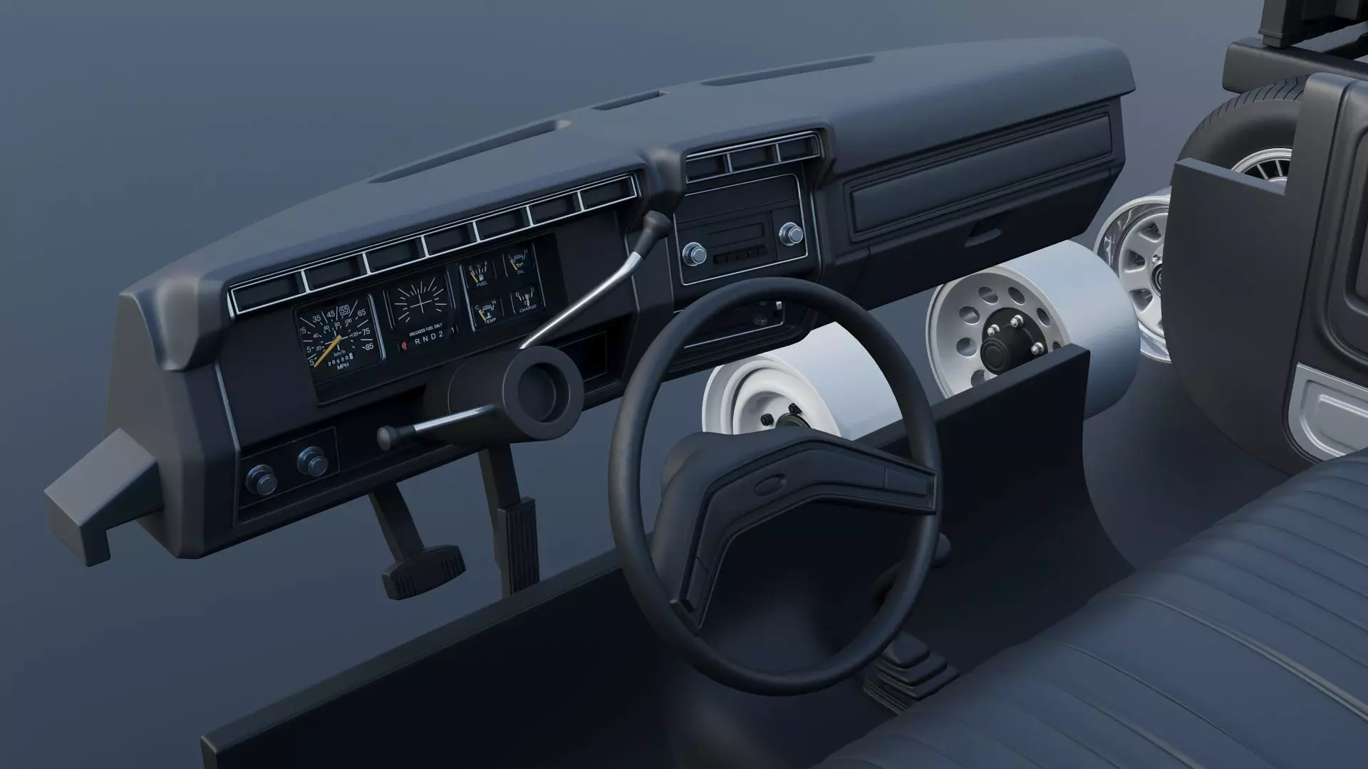 B-150 Panel Truck 1980  3D print model_27