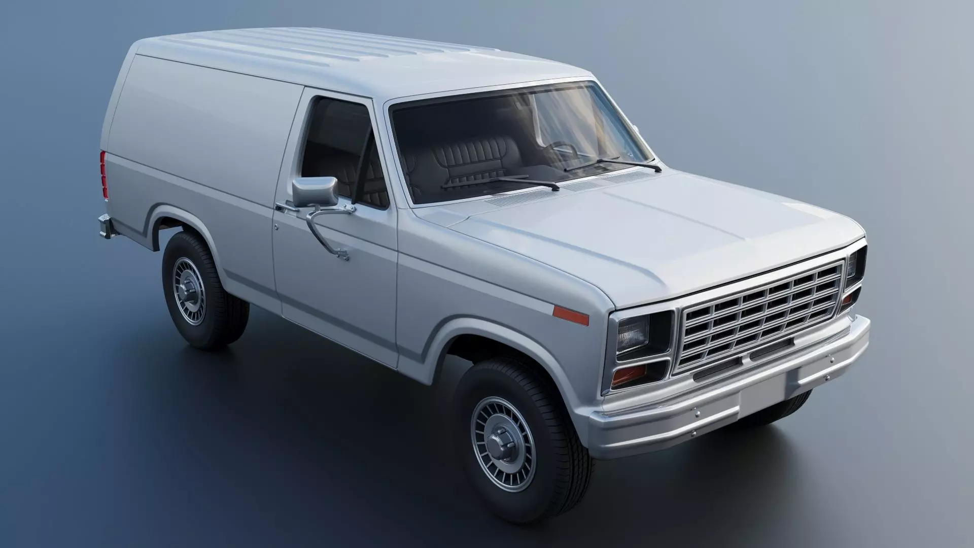 B-150 Panel Truck 1980  3D print model_11