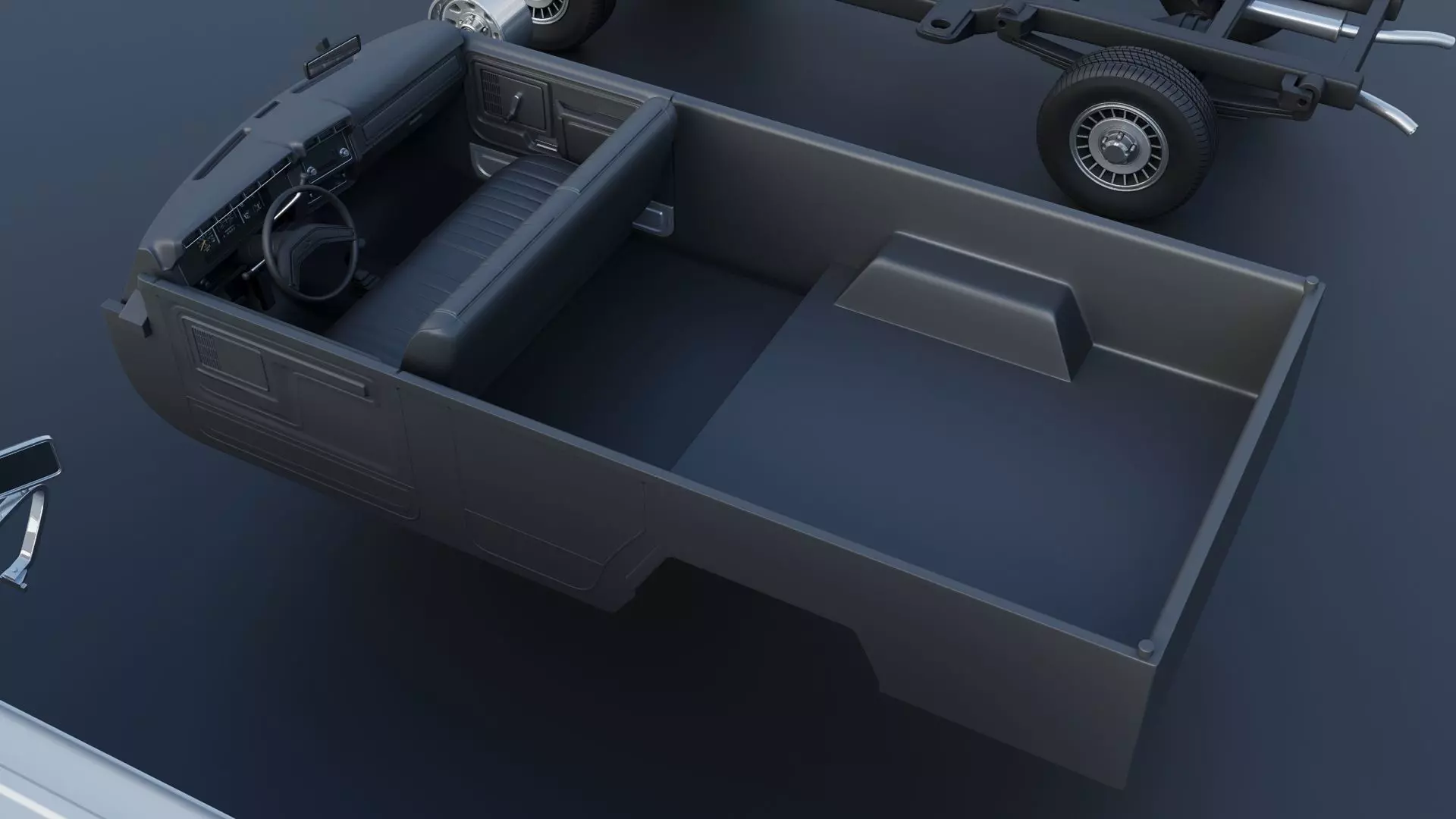 B-150 Panel Truck 1980  3D print model_25