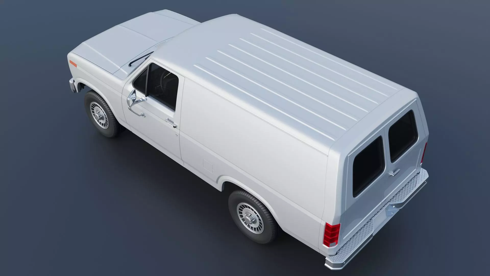B-150 Panel Truck 1980  3D print model_5