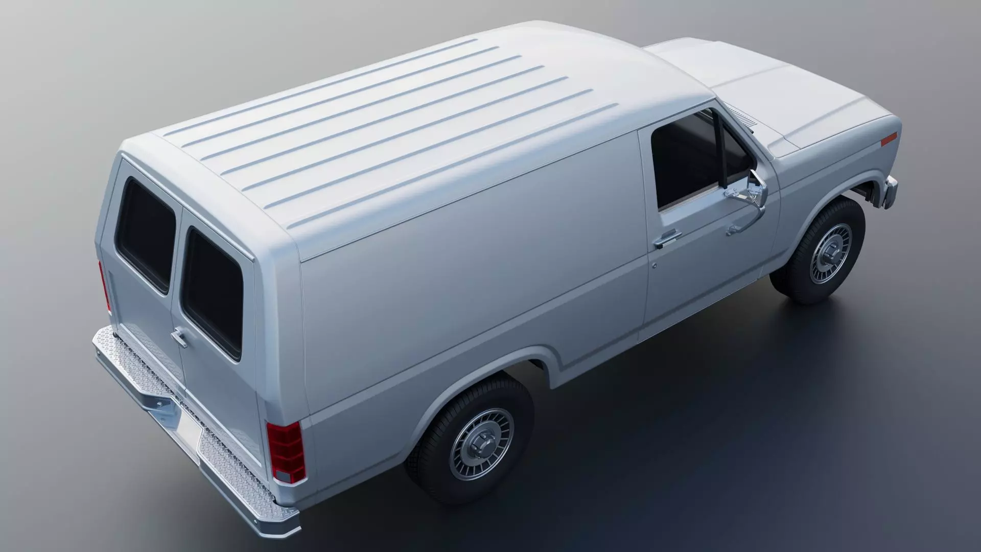 B-150 Panel Truck 1980  3D print model_7