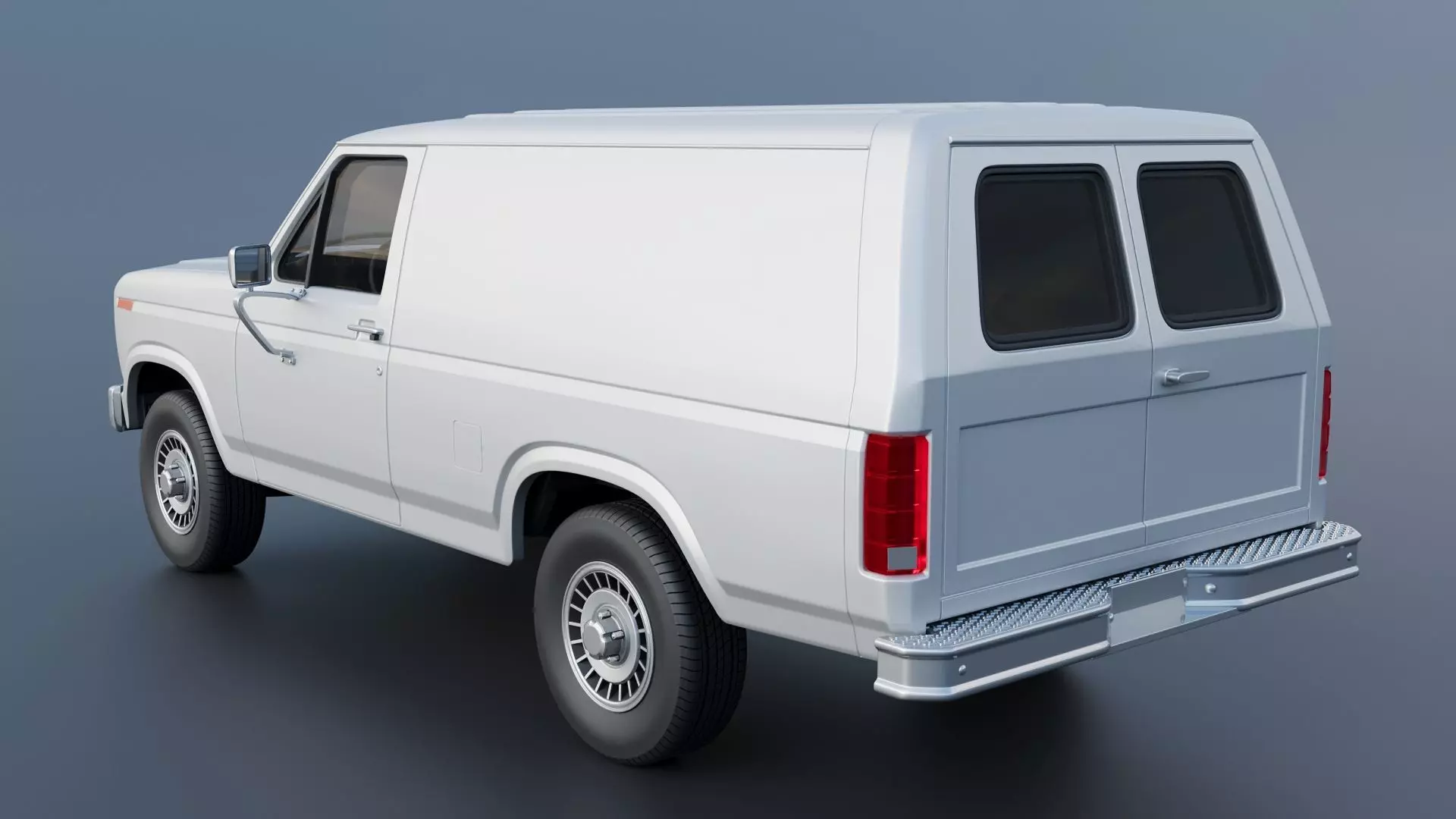 B-150 Panel Truck 1980  3D print model_4