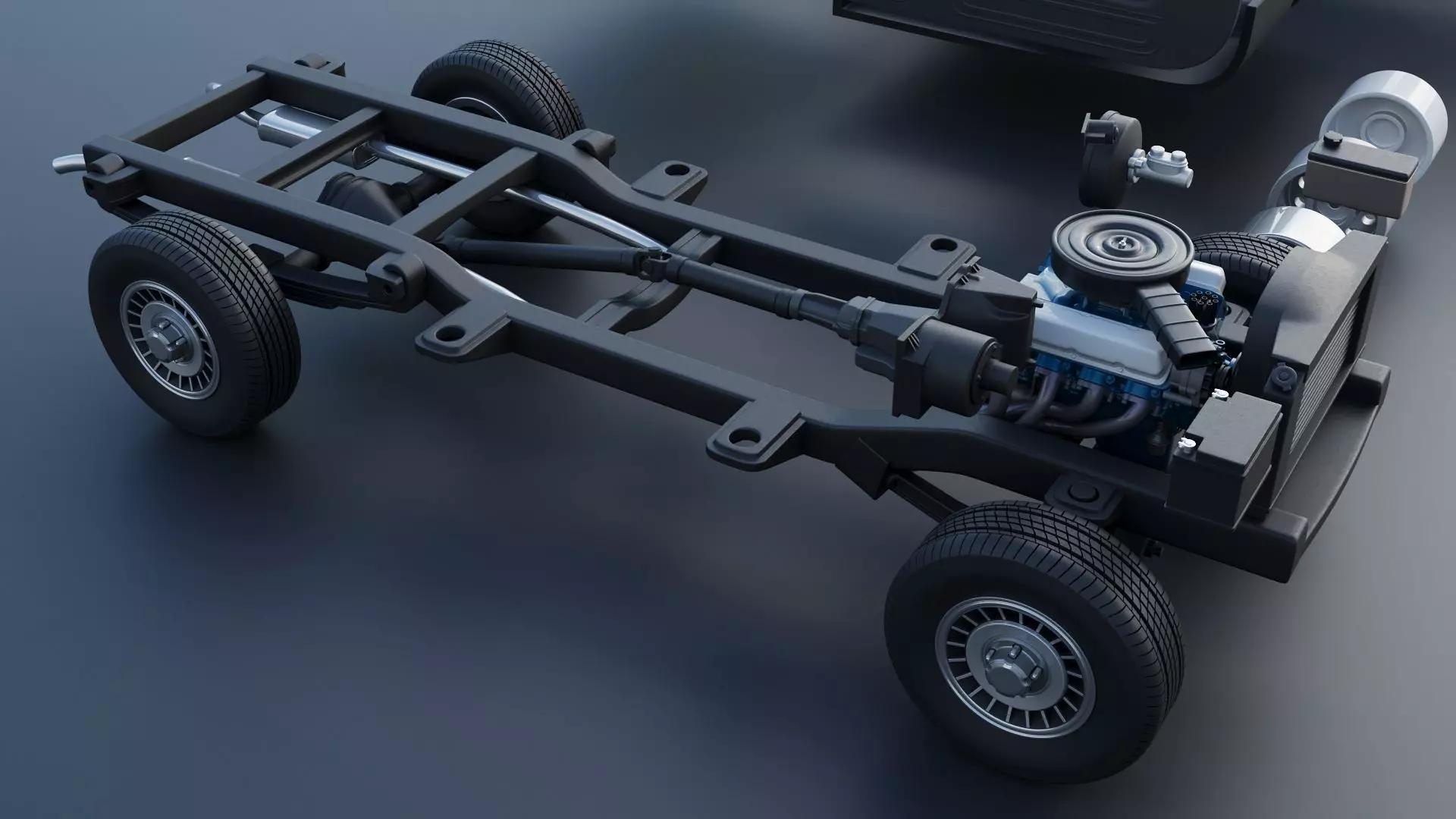 B-150 Panel Truck 1980  3D print model_31