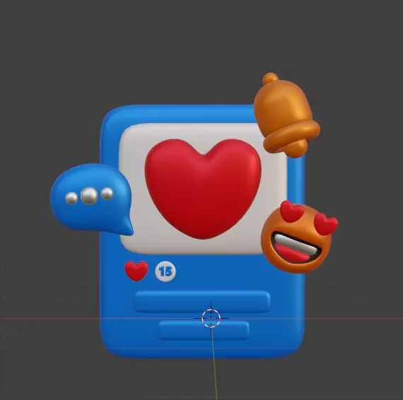 Social Media 3d Icon Pack 3D model_32