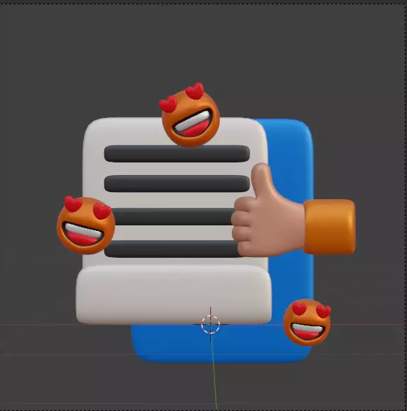 Social Media 3d Icon Pack 3D model_139