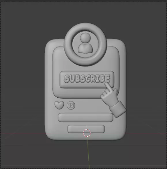 Social Media 3d Icon Pack 3D model_121