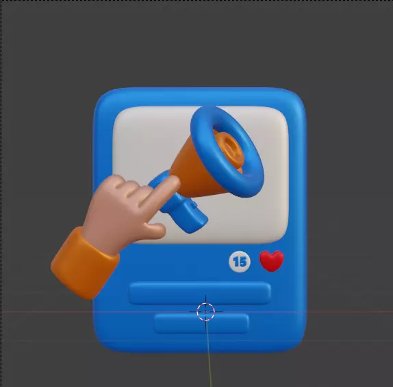 Social Media 3d Icon Pack 3D model_87