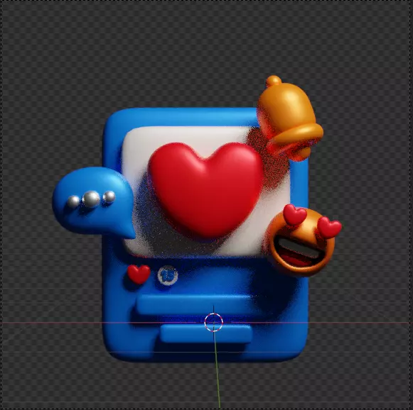 Social Media 3d Icon Pack 3D model_34