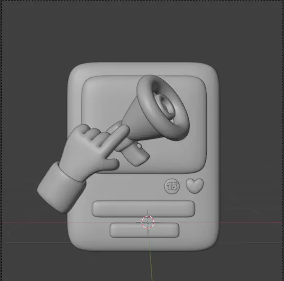 Social Media 3d Icon Pack 3D model_84