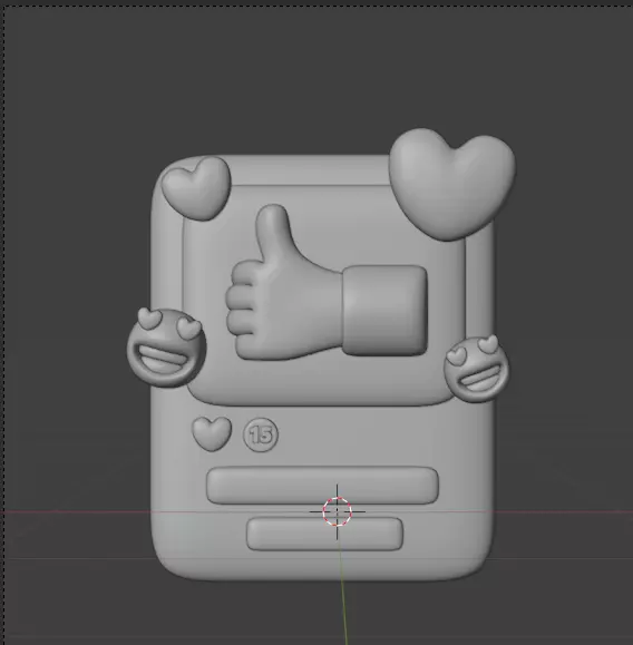 Social Media 3d Icon Pack 3D model_133