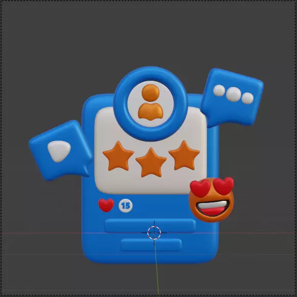 Social Media 3d Icon Pack 3D model_147
