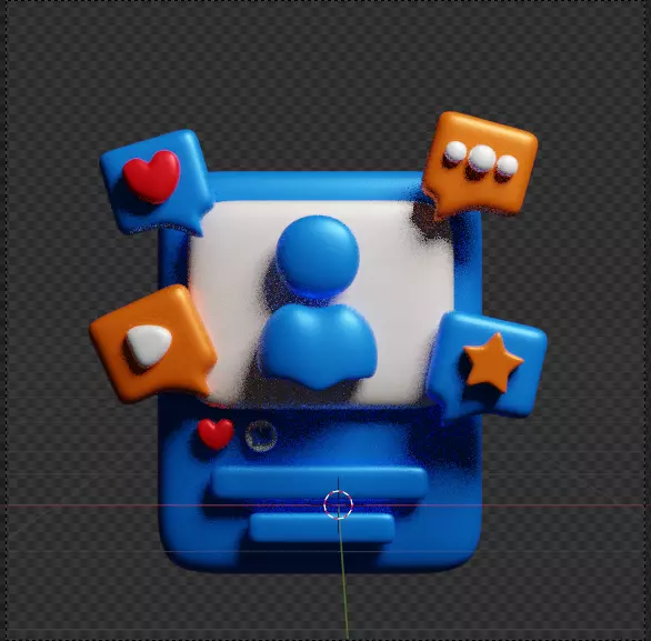 Social Media 3d Icon Pack 3D model_66