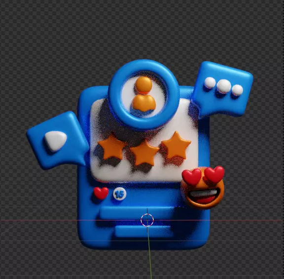 Social Media 3d Icon Pack 3D model_148