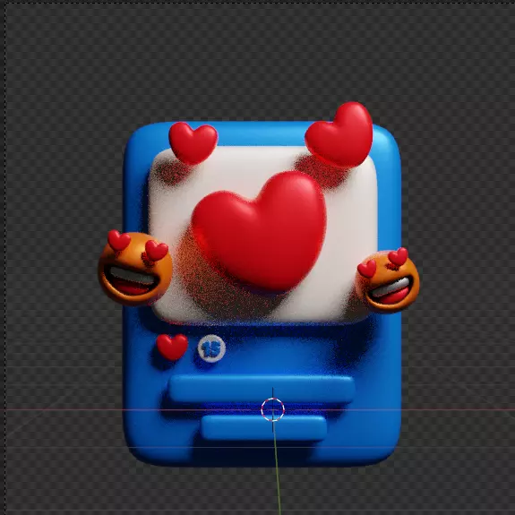 Social Media 3d Icon Pack 3D model_74