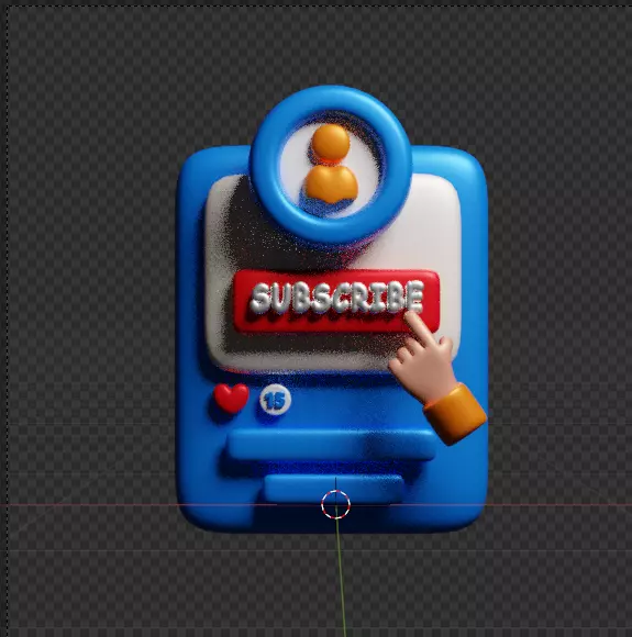 Social Media 3d Icon Pack 3D model_124