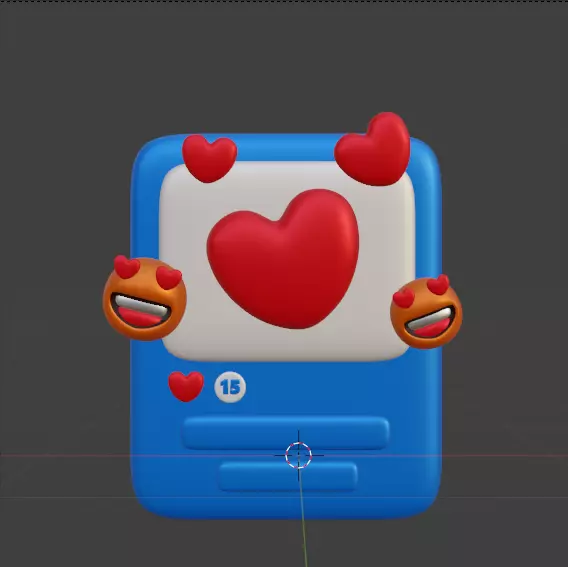 Social Media 3d Icon Pack 3D model_71