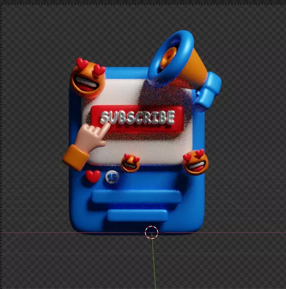 Social Media 3d Icon Pack 3D model_128