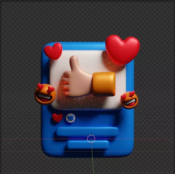 Social Media 3d Icon Pack 3D model_136