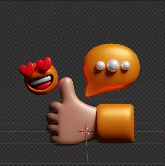 Social Media 3d Icon Pack 3D model_132