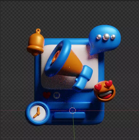 Social Media 3d Icon Pack 3D model_50