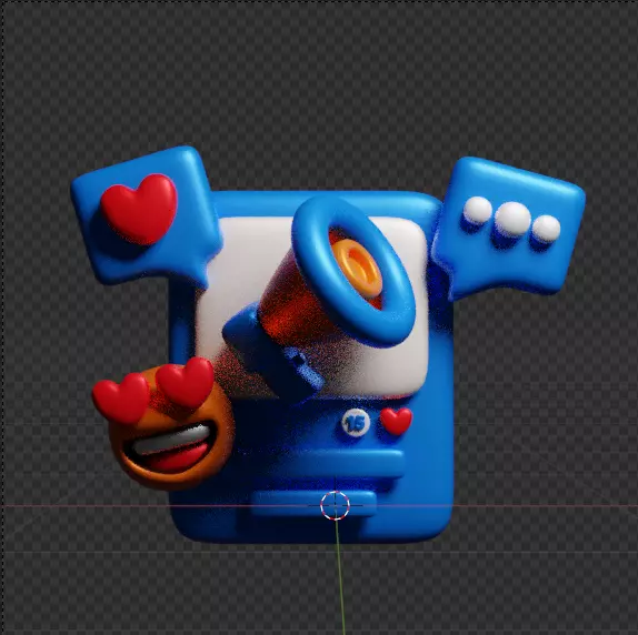 Social Media 3d Icon Pack 3D model_58