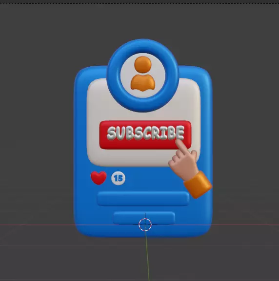 Social Media 3d Icon Pack 3D model_123