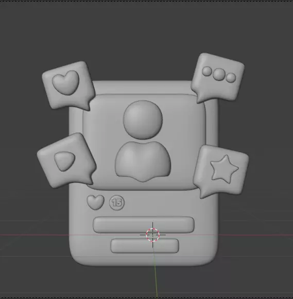 Social Media 3d Icon Pack 3D model_59