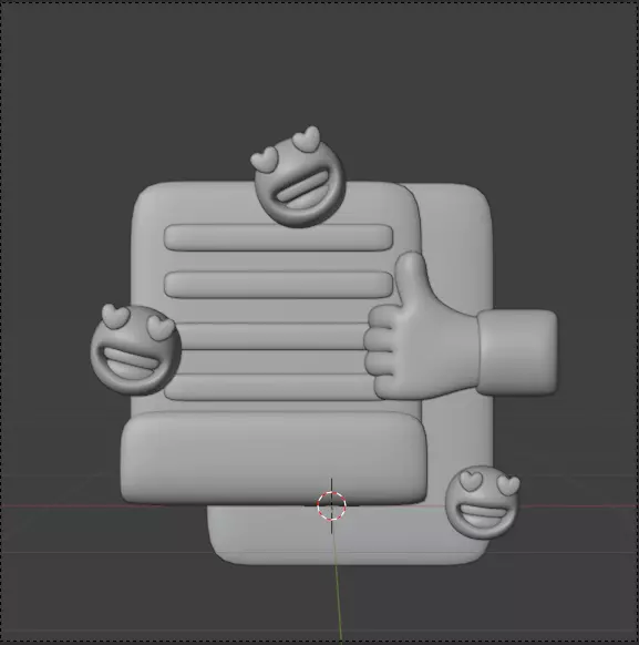 Social Media 3d Icon Pack 3D model_137