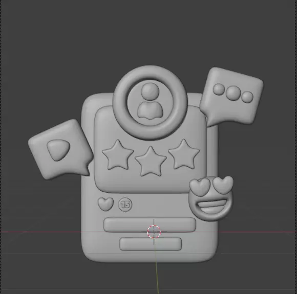 Social Media 3d Icon Pack 3D model_145