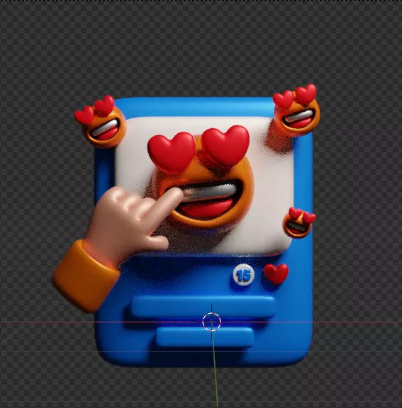 Social Media 3d Icon Pack 3D model_97