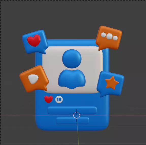 Social Media 3d Icon Pack 3D model_64