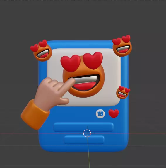 Social Media 3d Icon Pack 3D model_96