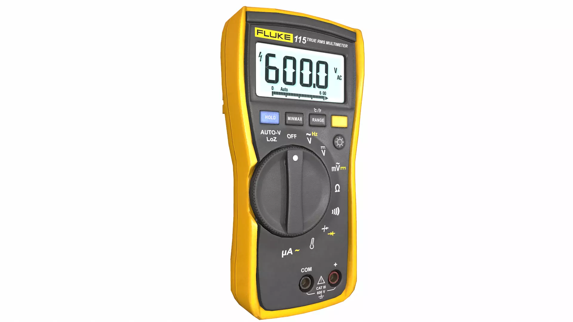 Fluke 116 True Rms Digital Multimeter Low Poly Low-poly 3D model_18