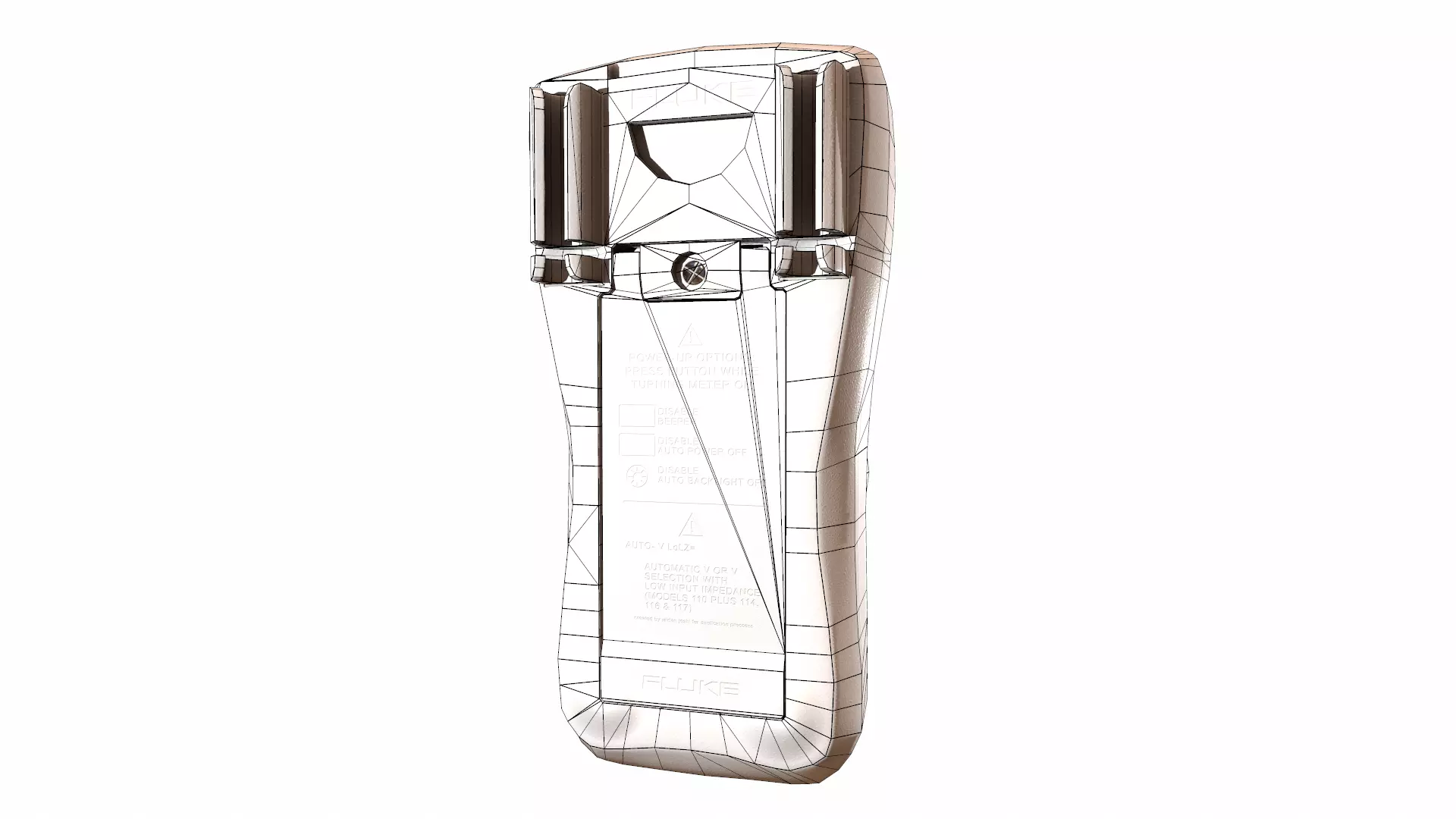 Fluke 116 True Rms Digital Multimeter Low Poly Low-poly 3D model_26