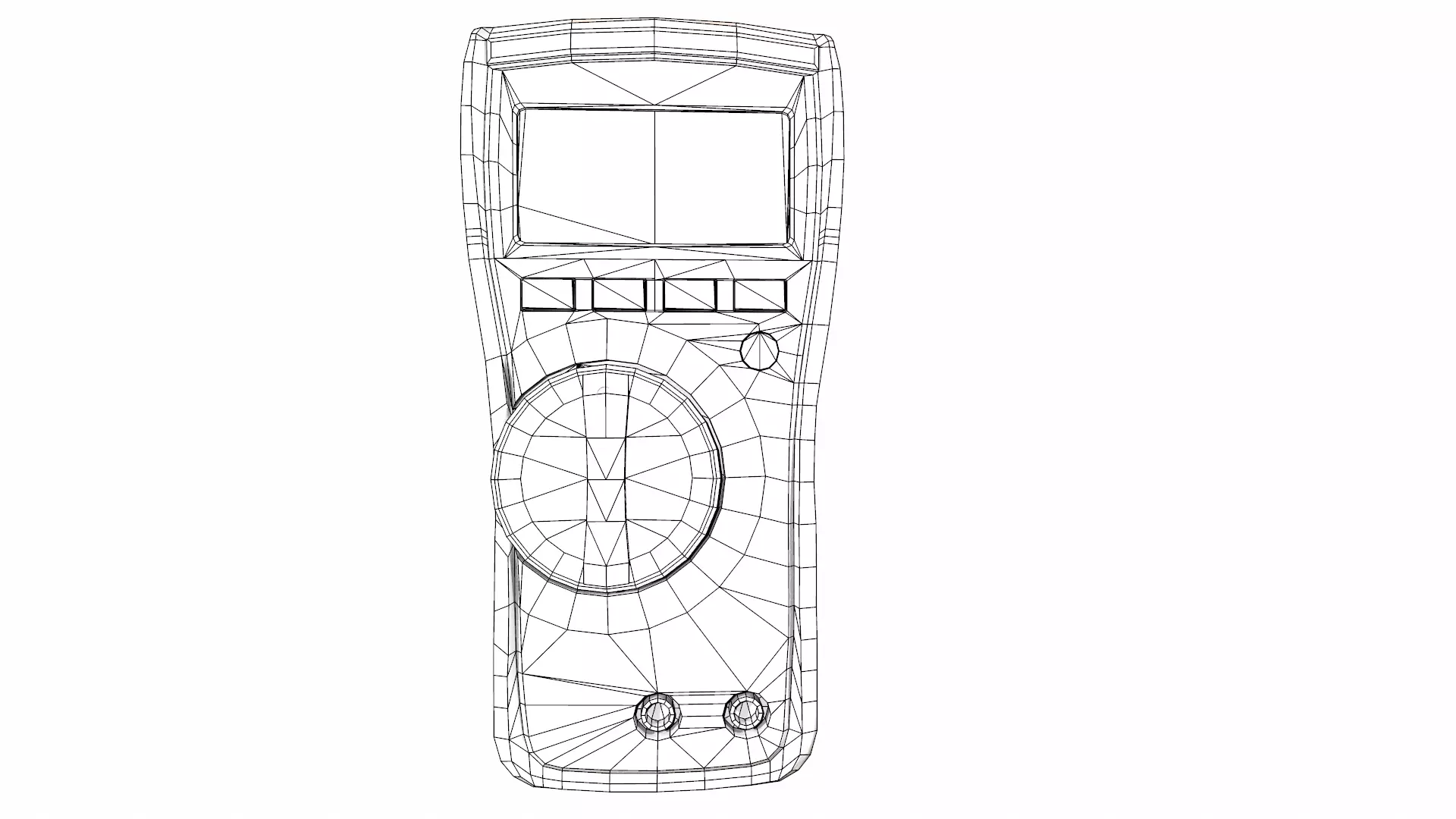 Fluke 116 True Rms Digital Multimeter Low Poly Low-poly 3D model_24