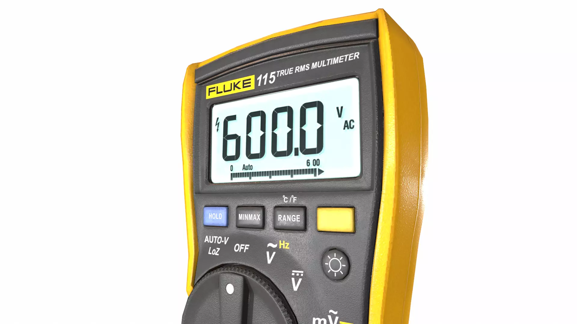 Fluke 116 True Rms Digital Multimeter Low Poly Low-poly 3D model_16