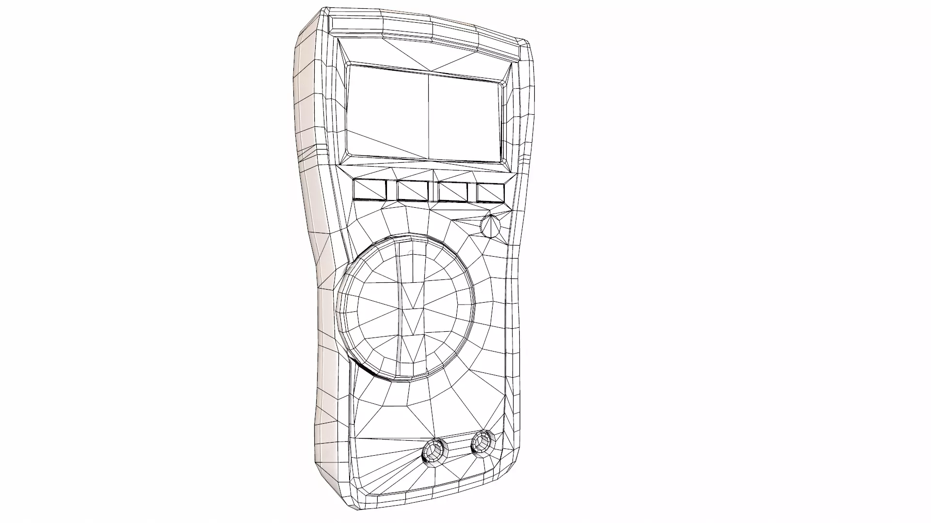 Fluke 116 True Rms Digital Multimeter Low Poly Low-poly 3D model_25