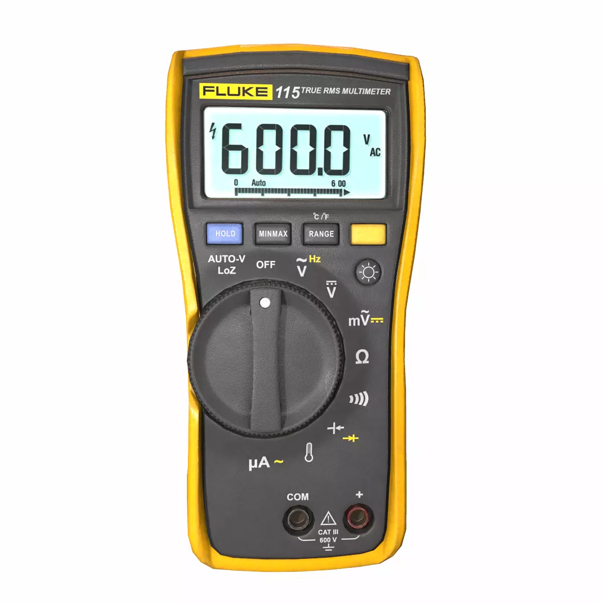 Fluke 116 True Rms Digital Multimeter Low Poly Low-poly 3D model_0