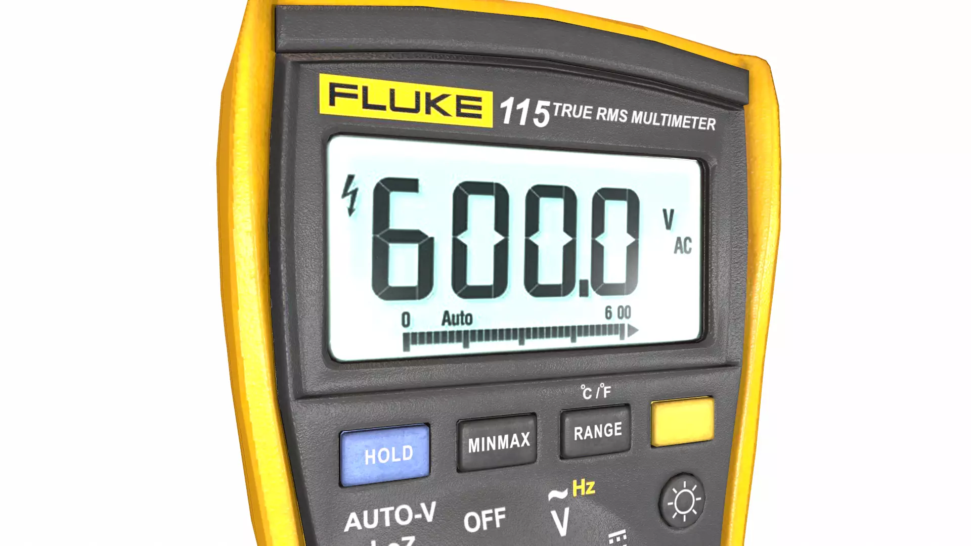 Fluke 116 True Rms Digital Multimeter Low Poly Low-poly 3D model_15