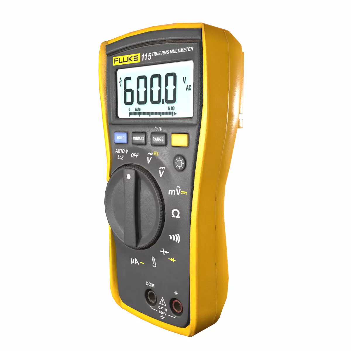 Fluke 116 True Rms Digital Multimeter Low Poly Low-poly 3D model_2